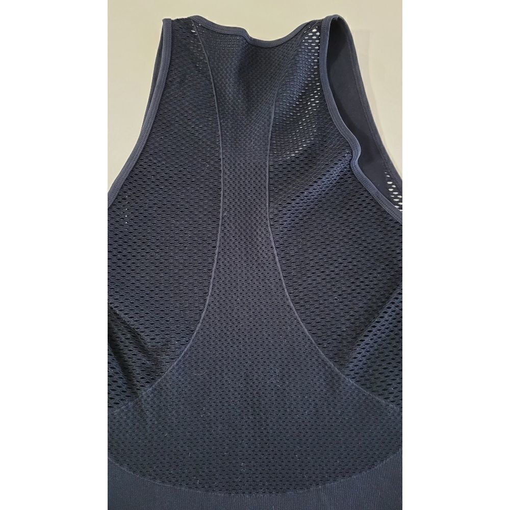 Women's Black Mesh Back Workout Tank Top - Picture 6 of 8